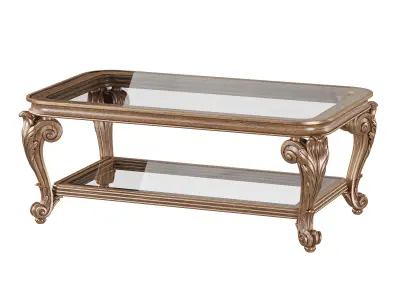 Luxury Louise Coffee table  Low-poly 3D model