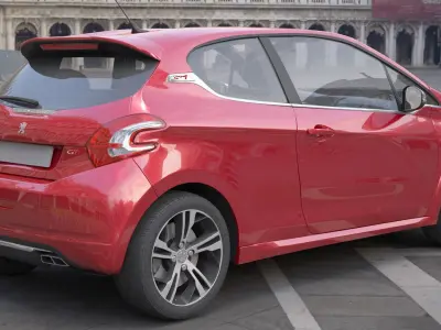 Peugeot 208 GTI 3D model