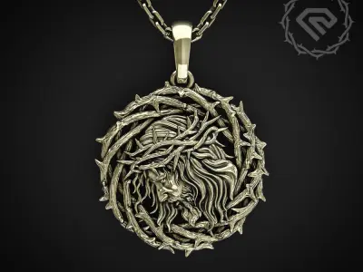 PENDANT IN THE FORM OF THE CROWN OF THORNS OF JESUS THE SAVIOR 3D print model