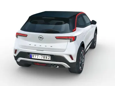 Opel Mokka 2021 Low-poly 3D model