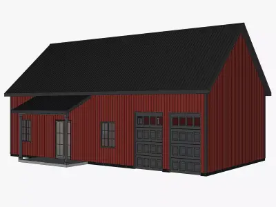 Barndominium House 09 -Archimple LLC 3D model