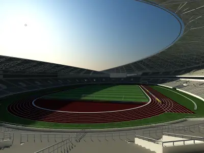 Football Soccer stadium  3D model