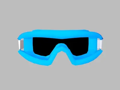 Eye Safety Googles Low-poly 3D model