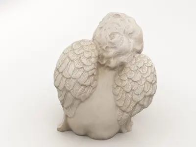 Angel Statuette Figurine 3D model