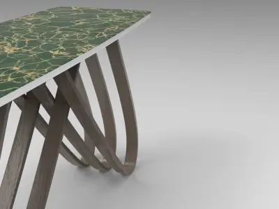 Oddy Table Low-poly 3D model