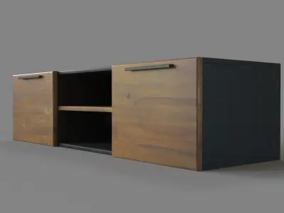 Rigby 55 Small Floating Media Console 3D model