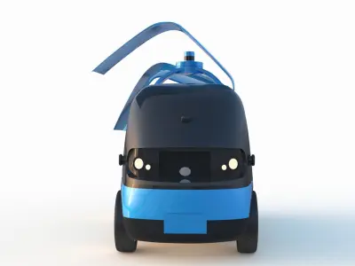 Autonomous Logistics Delivery Vehicle 3D model