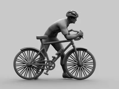 cyclist 3D print model