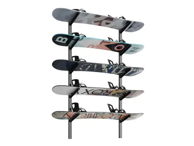 Snowboards BLENDER 3D Model Cycles 3D model