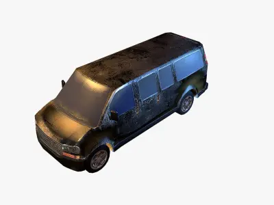 Old Car 2 Low-poly 3D model