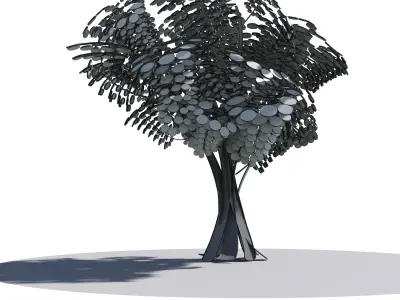  Cartoon tree S1Bv2 3D model