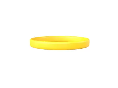 Silicone Wristband v1 003 Low-poly 3D model