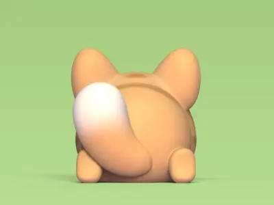 Cat Smile Pot 3D print model