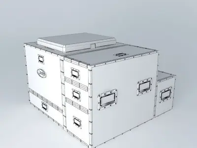 flightcase kitchen for Jeep Free 3D model