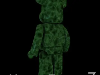 Green Jade BearBrick  3D model