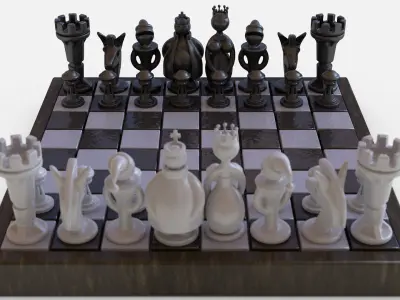 Chess Game 3D model