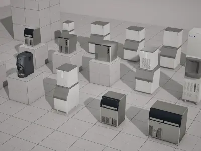 Scotsman Ice Maker - 15 Models Low-poly 3D model