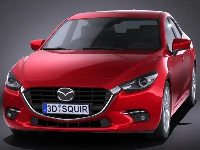 Mazda 3 hatchback 2017 3D model
