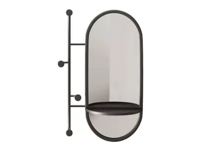 Zada Mirror with Accessories Hanger by La Forma 3D model