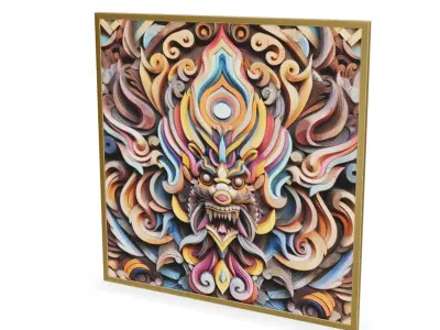 Wall Decoration item 15 Low-poly 3D model