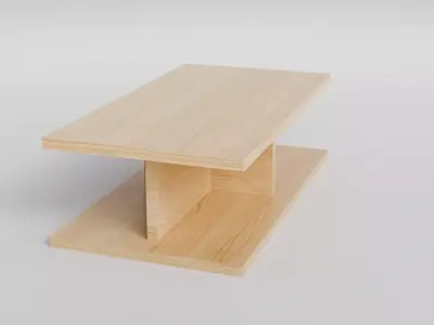 Coffee Table 03 Low-poly 3D model