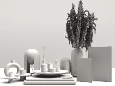 01-Decorative set 3D model