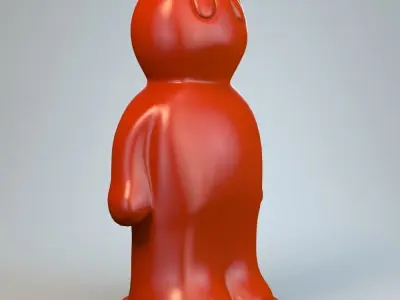 Model of a high detail Figurine Print P 3D print model