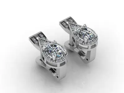 Mini Set Ring Pendant Earrings STL 3DM Womens Jewelry 3D print model