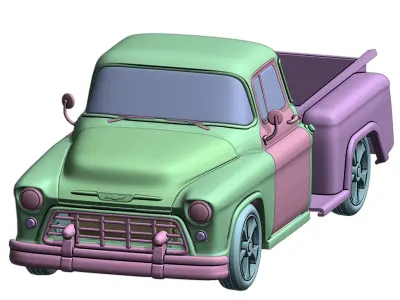 1955 Chevy Cameo Shortbed  3d print  3D print model