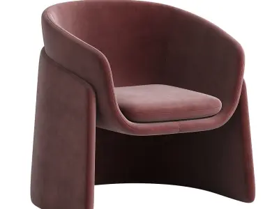 Seba Lounge Armchair By Davis 3D model