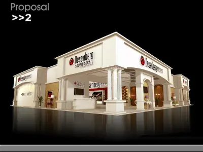Exhibition - Area - 24X29-3DMAX2009-02 3D model