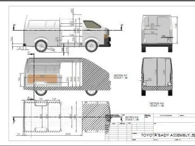 Toyota Hiace  3D model