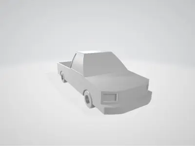 Truck 3d Low-poly 3D model