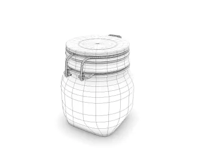 Glass Jar - small 3D model