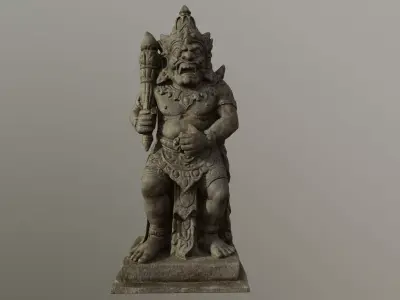 Balines Temple Guardian B 3D model