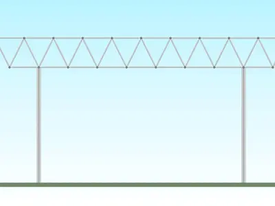 Space-frame 3D model