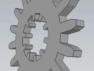 Mechanical Gear Wheel For Engineering Work 3D model