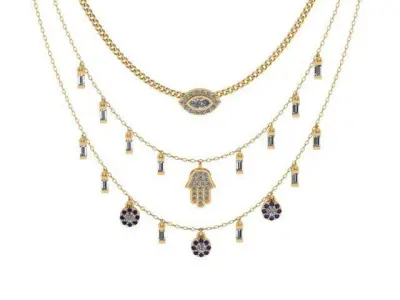 Evil Eye Fine Jewelry Collection 3D print model