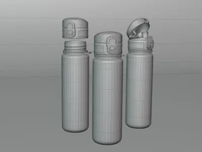 Water bottle 3D model
