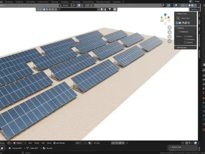 Solar Energy Irrigation Systems-Bolted 3D model