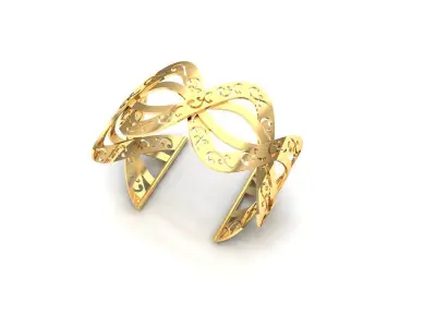 twirl bracelet and ring  3D print model