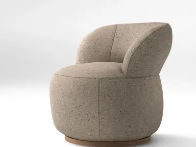 Jardan Joy armchair and Ottoman 3D model