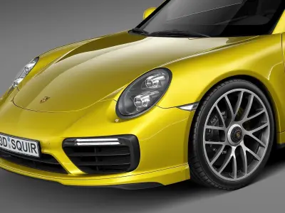 Porsche 911 Turbo S Coupe 2016 3D model