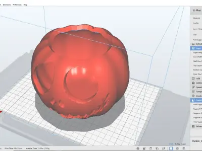 Jack-o-Lantern Pumpkin  3D print model