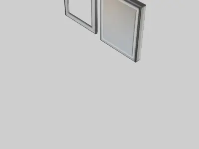 Floating Wall Frames Low-poly 3D model