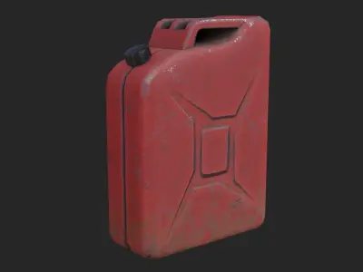 Jerrycan gas can Low-poly 3D model