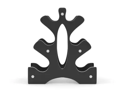 Fitness Dumbbell Set 3D model