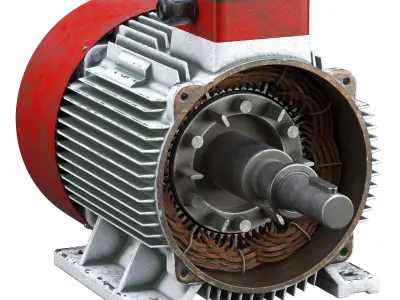 Electric motor 3D model