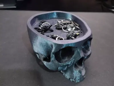 Skull Jewel Box - Sealed top 3D print model