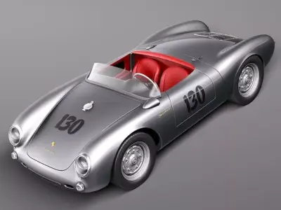 Porsche Spyder 550 1955- 3D model